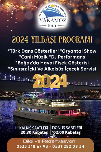 Yakamoz Boğaz Turu Yılbaşı Programı 2024